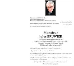 Deces De Monsieur Jules Bruwier 19 01 2016 Fr Fr Annonce Necrologique 188394
