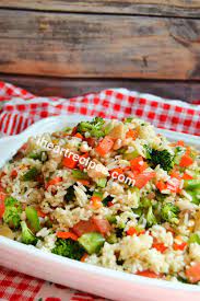 Easy Summer Rice Salad I Heart Recipes Recipe Light Salad Recipes Rice Salad Recipes White Rice Recipes