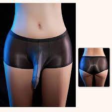 Men Underpants Long Sheath Low Rise Panties Porn Pouch Sheer Solid Color |  eBay