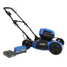 For such a simple function and design, these pieces of outdoor power equipment are remarkably versatile. Kobalt 40 Volt Max Brushless 19 In Push Cordless Electric Lawn Mower 4 Ah Battery Charger Included Lowes Com Lawn Mower Mower Push Lawn Mower