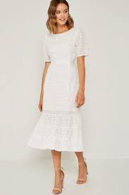 Short Sleeve Eyelet Lace Midi Dress Dress Short Sleeve Ribbon Detail Back Cl Midi Ruffle Dress White Long Sleeve Dress Casual Midi Dress With Sleeves