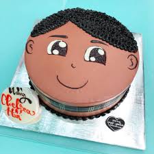 Bánh kem sinh nhật tạo hình mặt bé tóc bằng socola đáng yêu tặng bé trai  bán chạy