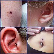 A Few Piercings From This Weekend My First Wrist Dermal A Repiercing On A Naval A Tragus And Daith Done By Me Ink Thera Piercings Tattoo Shop Dermal Piercing