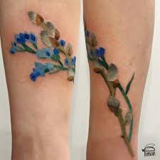 Blue Watercolor Of Statice Flower Tattoos Design Ideas Tattoos Flower Tattoo Beautiful Flower Tattoos
