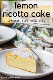 An Easy Lemon Ricotta Cake Made From Ground Almonds And Ricotta Cheese Ricottacake Italiancake Almondflou Lemon Ricotta Cake Ricotta Cake Low Carb Desserts