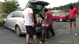 Slutwife gangbanged by many strangers at a wooded dogging spot. The Dogging Gangbangs Of Naughty Slutwife Nicole Xvideos Com