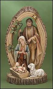 Holy Family Jesus Nativity Scene On Base Christmas Decoration Holy Family Christmas Christmas Nativity Scene Christmas Nativity