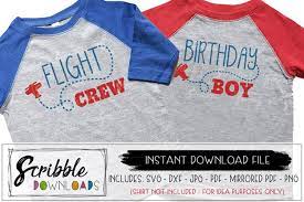 Birthday Boy Airplane Flight Crew Svg Mom Dad Boy Bday 122902 Svgs Design Bundles