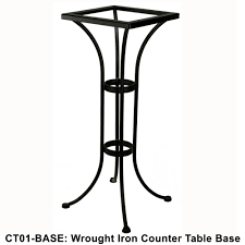 30 inch round counter height table. Ow Lee Standard Wrought Iron Counter Height Bistro Table Base Ct01 Base