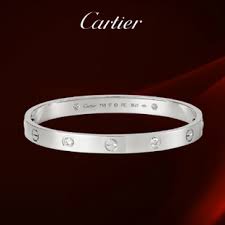 Cartier 1 1 Grade Love Bracelet White Gold With 4 Diamonds Original Bracelet Box 125 99 Love Bracelets Cartier Love Bracelet Diamond Cartier Love Bracelet