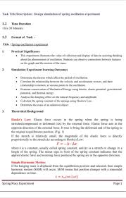 In this experiment you will accelerate various objects. Need Help With My Lab Report On Masses And Springs Chegg Com