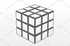 Play with the online cube simulator on your computer or on your mobile phone. Rubik S Cube Pre Designed Illustrator Graphics Creative Market