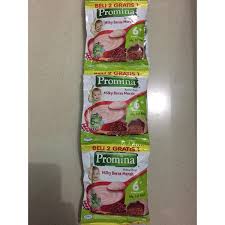 Tuangkan 25 g (1 sachet) promina bubur tim ke dalam mangkok bersih 2. Jual Promina Baby Cereal Milky Beras Merah Sachet 20 Gr 2 1 X 120 Sachet Per Ctn Jaya Utama Santikah