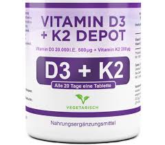 D3 5000 with k2 is a highly bioavailable form of vitamin d3—as cholecalciferol—and vitamin k2—as patented menaq7®. Vitamin D3 20 000 I E Vitamin K2 200 Mcg 180 Tabletten Depot