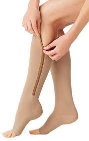 Zipper Compression Socks Zip Up Support Stockings Easy To Wear Zippered Compression Socks Compression Socks Support Stockings