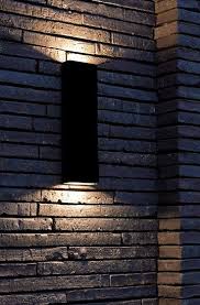 Simply Pillar Up Down Wall Large Black Led By Pvd Concept General Lighting Modern Exterior Lighting Outdoor Garage Lights Garage Lights Exterior