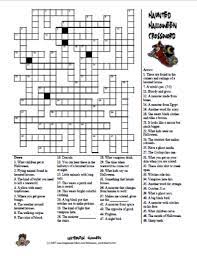 A very haunted halloween m r y k f r i g h t e n i n g o b l i n. The Ultimate Halloween Crossword