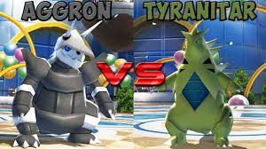 Pokemon battle revolution - Aggron vs Tyranitar - YouTube