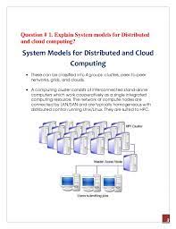 Sardar patel institute of technology. Cloud Computing System Models For Distributed And Cloud Computing P