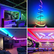 Dc12v 5m 16 54ft 150 Leds Lights Strip Bluetooth Smart Phone App Rf Remote Controlled Rgb Led Strip Rope Lights Waterproof Led Strip Lights Kits Support Iphone Android Rainbow Colors B07hgtfqxq 38 99