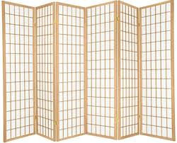 6 Panels Japanese Oriental Style Room Screen Divider Natural Color By Legacy Decor Room Divider Screen Room Divider Panel Room Divider