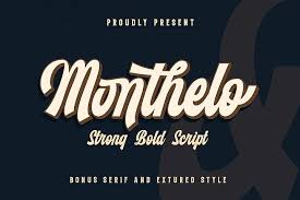 French script is a trademark of the monotype corporation which may be registered in certain jurisdictions. Monthelo 3 Font 149959 Script Font Bundles Vintage Script Fonts Vintage Fonts Hotel Signage