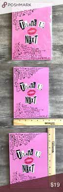 New Burn Book Thank U Next Pink Notebook Diary Pink Notebook Girl Stickers Thank U