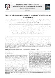 Best effort in getting the works done has been observed throughout the projects. Pdf Dmaic Six Sigma Methodology In Petroleum Hydrocarbon Oil Classification