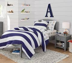 Rugby Stripe Kids Comforter Set Pottery Barn Kids