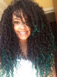 Blue Green Ombre Hairstyle Dip Dye Natural Hair Styles Ombre Curly Hair Curly Hair Styles Naturally