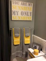 55 Incredible Half Bathroom Decor Ideas Home Decor Ideas Yellow Grey Bathroom Yellow Bathrooms Bathroom Themes
