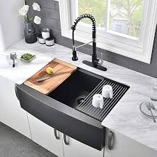 We did not find results for: 33 Black Farmhouse Kitchen Sink Vasoyo 33x22 Gunmetal Matte Black Stainless Steel Farmhouse Apron Front Workstation Kitchen Sink 16 Gauge R10 Deep Single Bowl Farm Sink Pricepulse