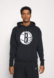 Men's nike nba pullover hoodie. Nike Performance Nba Brooklyn Nets Logo Hoodie Vereinsmannschaften Black White Schwarz Zalando De