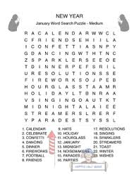 It is suitable for both adults and children. New Year Word Search New Year S Day Party Game 3 Levels Early Finisher