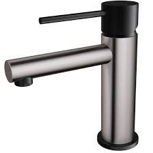 Robinet Salle De Bain Moderne Noir Inox Enolv Essebagno Mitigeur Lavabo Lavabo Mitigeur