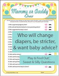 Here are our tips to plan the best party. Mommy Or Daddy Quiz Printable Baby Shower Guess Game