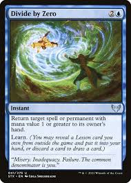 If you want to replace that blank to zero, here is a trick for you. Divide By Zero Strixhaven School Of Mages Stx 41 Scryfall Magic The Gathering Search