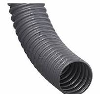 HI-TECH DURAVENT Rubber Exhaust: 2 in Hose Inside Dia., 11 ft Hose Lg,  EPDM, Black