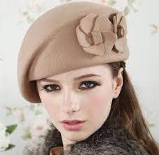 Wool Beret Winter Berets Women Winter Felt Beret Floral Women Felt French Beret Beanie Fedora Hat Beanie Winter Flower Beret Hat Hats For Women Women S Beanie
