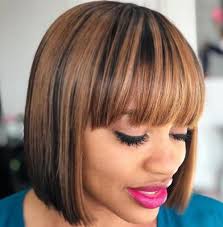 Short bob hairstyles with highlighted strands. 18 Natural Black Hair With Blonde Highlights Are Trending But What Are They New Natural Hairstyles