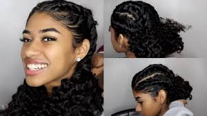 One of our favorites is foxybae's cool af heat protectant which is. Easy Braided Hairstyles For Curly Hair Youtube