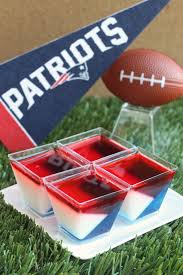 These Patriots Jell O Shots Are The Only Thing Your Super Bowl Party Needs Recipe Superbowl Party Jell O Super Bowl Food
