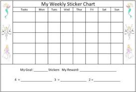 Sticker Charts For Kids Free Printable Behavior Chart