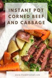 Let pressure release naturally after cooking. Instant Pot Corned Beef And Cabbage Food Arsenal