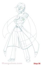 How to Draw Kaito from Vocaloid - MANGA-JAM.com