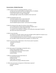 Immune Sys Quiz 1 Kyoussef Mci