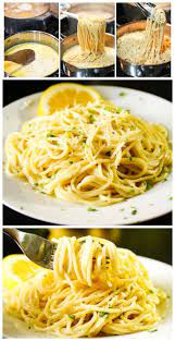 Creamy Lemon Garlic Pasta Recipe Lemon Pasta Recipes Lemon Pasta Lemon Garlic Pasta
