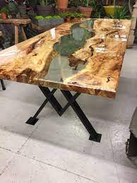 Live Edge Epoxy Resin Live Edge Rustic Table Top Premium Etsy In 2021 Wood Resin Table Rustic Wood Furniture Resin Table