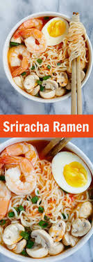 Easy chicken ramen recipe made using a handful of ingredients. Sriracha Ramen Rasa Malaysia