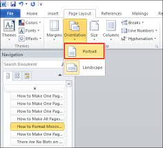 How do i make one page landscape on a mac? How To Make Just One Page Landscape In Word